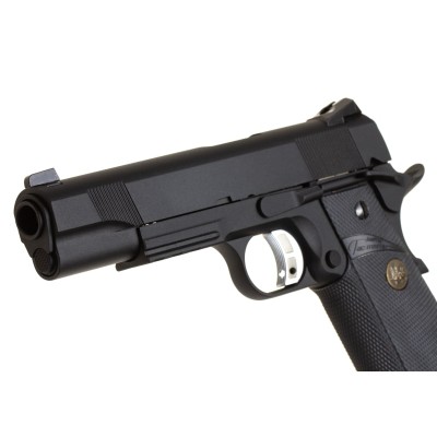 KJ Works M1911 MEU Full Metal GBB Black Airsoft Pistol - photo 4