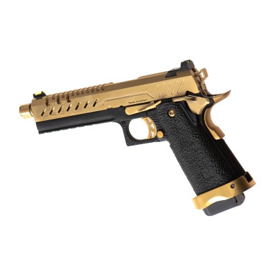 Pistola Airsoft GBB Vorsk Hi-Capa 5.1 Dourada - fotografia 2