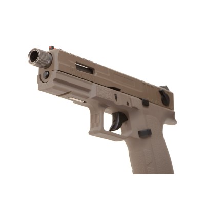 KJ Works KP-13F TBC Full Auto Metal Version CO₂ Tan Airsoft Pistol - photo 4