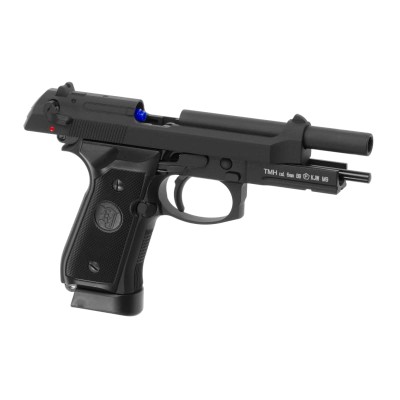 Pistola Airsoft GBB CO₂ KJ Works M9 A1 Full Metal Preta - fotografia 3