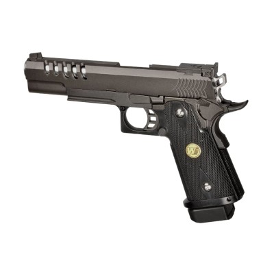 Pistola Airsoft GBB WE Hi-Capa 5.1 K Full Metal Preta - fotografia 2