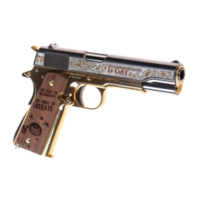 G&G GPM1911 D-Day Limited Version GBB Black Airsoft Pistol - product view