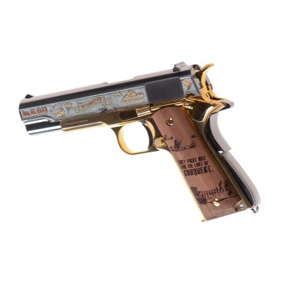 Pistola Airsoft GBB G&G GPM1911 D-Day Limited Version Preta - fotografia 2