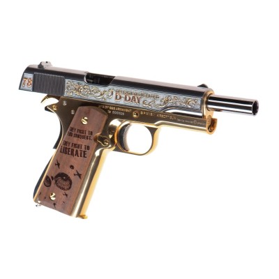 G&G GPM1911 D-Day Limited Version GBB Black Airsoft Pistol - photo 3