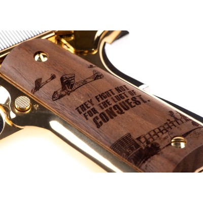 Pistola Airsoft GBB G&G GPM1911 D-Day Limited Version Preta - fotografia 6