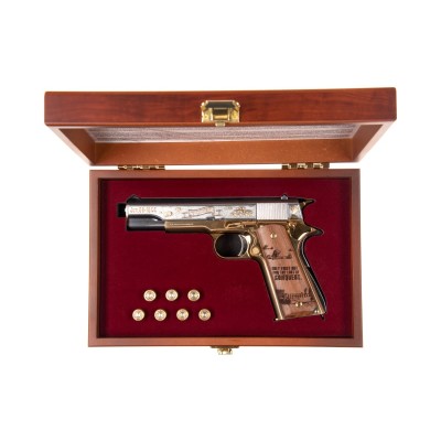 Pistola Airsoft GBB G&G GPM1911 D-Day Limited Version Preta - fotografia 9