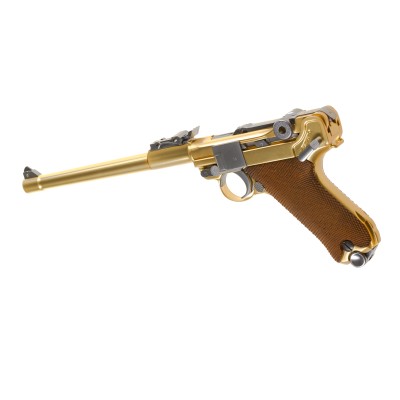 WE P08 8 Inch Full Metal GBB Gold Airsoft Pistol - photo 2