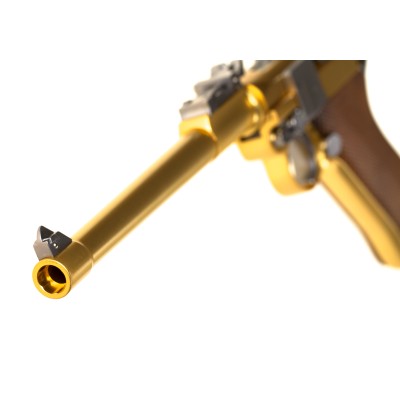 WE P08 8 Inch Full Metal GBB Gold Airsoft Pistol - photo 4
