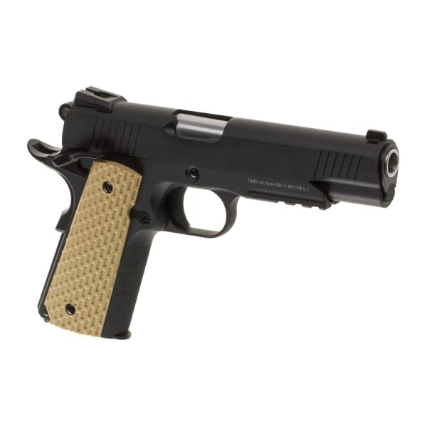Pistola GBB Desert Warrior 5.1 Full Metal Preta [WE]
