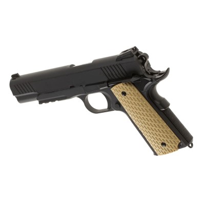 Pistola Airsoft GBB WE Desert Warrior 5.1 Full Metal Preta - fotografia 2