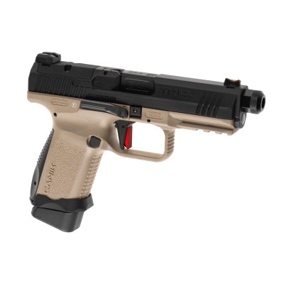 Pistola Airsoft GBB Canik TP9 Elite Full Metal Preta/Coyote - vista do produto