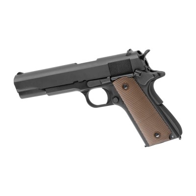 Pistola Airsoft GBB Army Armament M1911 Full Metal Preta - fotografia 2