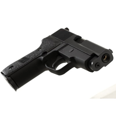 Pistola Airsoft GBB WE P228 Full Metal Preta - fotografia 4