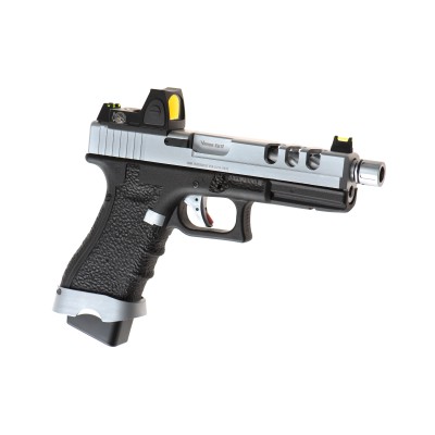 Pistola Airsoft GBB Vorsk EU7 Vented + BDS Cromada - vista do produto
