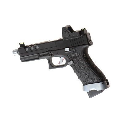 Pistola Airsoft GBB Vorsk EU7 Vented + BDS Preta - fotografia 2