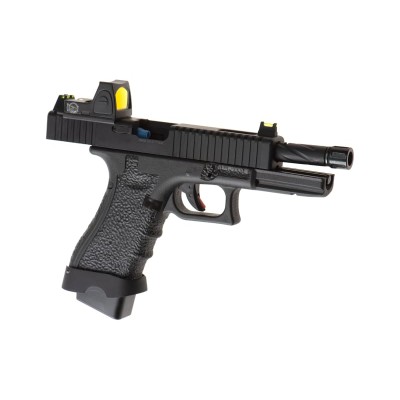 Pistola Airsoft GBB Vorsk EU7 + BDS Preta - fotografia 3