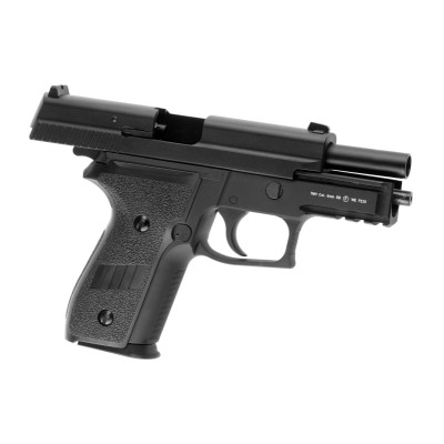 Pistola Airsoft GBB WE P229R Full Metal Preta - fotografia 3
