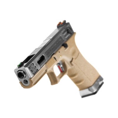 WE G-Force 18C SV Silver Barrel Metal Version GBB Desert Airsoft Pistol - photo 4