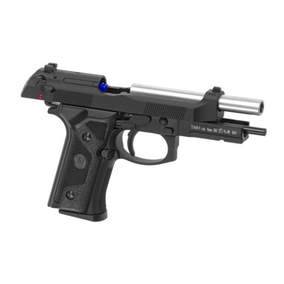 Pistola Airsoft GBB KJ Works M9IA Full Metal Preta - fotografia 3