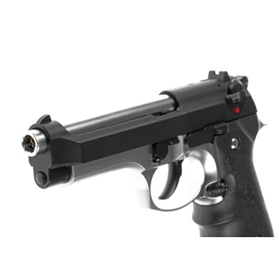 Pistola Airsoft GBB LS M9A Bicolor - fotografia 4