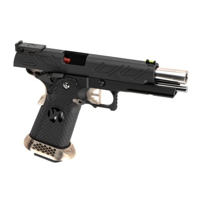 Pistola Airsoft GBB AW Custom HX2302 Full Metal Preta - fotografia 3