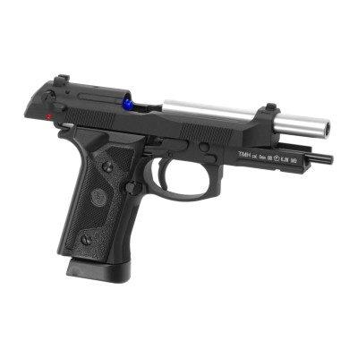 Pistola Airsoft GBB CO₂ KJ Works M9IA Full Metal Preta - fotografia 3
