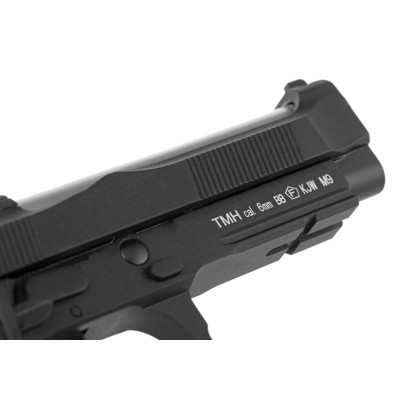 Pistola Airsoft GBB CO₂ KJ Works M9IA Full Metal Preta - fotografia 5