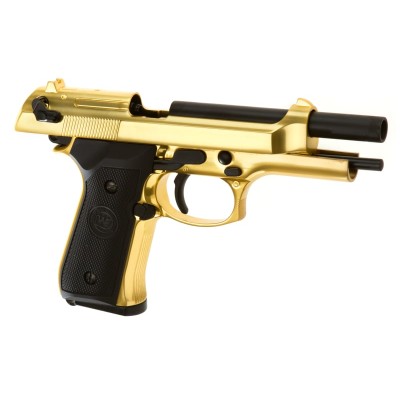 WE M9 Full Metal GBB Gold Airsoft Pistol - photo 2