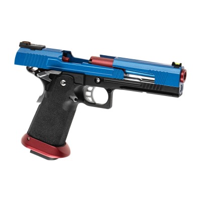 Pistola Airsoft GBB AW Custom HX1005 Full Metal Azul - fotografia 3
