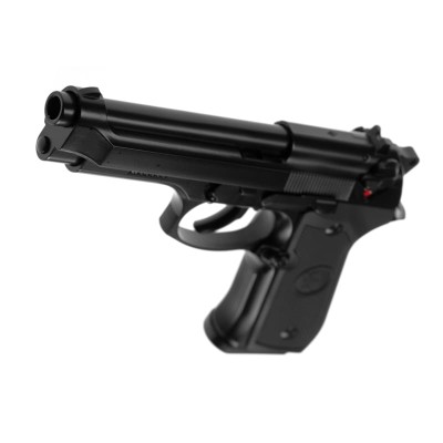 Pistola Airsoft GBB KJ Works M9 Full Metal Preta - fotografia 4