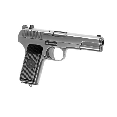 WE TT-33 Full Metal GBB Silver Airsoft Pistol - product view