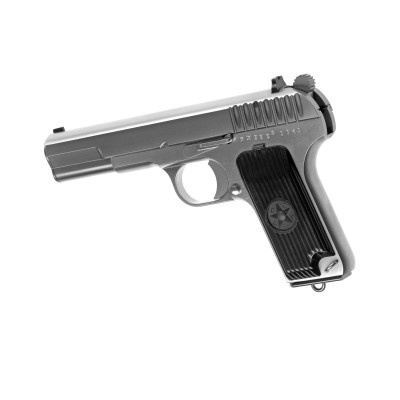 Pistola Airsoft GBB WE TT-33 Full Metal Prateada - fotografia 2