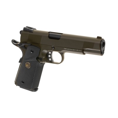 WE M1911 MEU Full Metal GBB OD Airsoft Pistol - product view