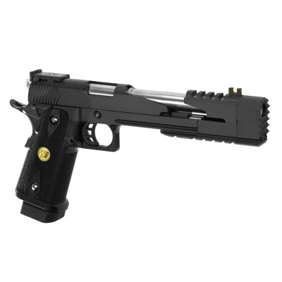 WE Hi-Capa 7 Full Metal Dragon GBB Black Airsoft Pistol - product view
