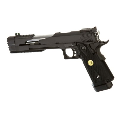 WE Hi-Capa 7 Full Metal Dragon GBB Black Airsoft Pistol - photo 2