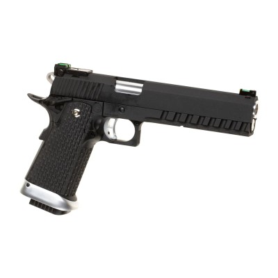 Pistola Airsoft GBB CO₂ KJ Works Hi-Capa 6 Full Metal Preta - vista do produto
