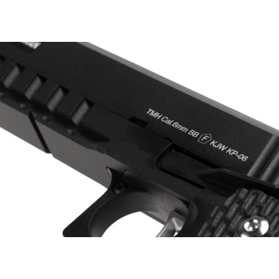 Pistola Airsoft GBB CO₂ KJ Works Hi-Capa 6 Full Metal Preta - fotografia 5