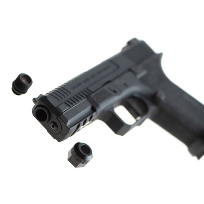 Pistola Airsoft GBB Salient Arms BL0201 BLU Compact Metal Version Preta - fotografia 5