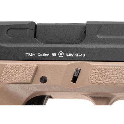 KJ Works KP-13 TBC Metal Version GBB Tan Airsoft Pistol - photo 6