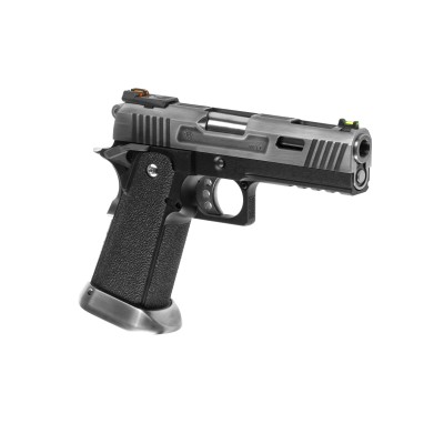 WE Hi-Capa 4.3 Force Full Metal GBB Silver Airsoft Pistol - product view
