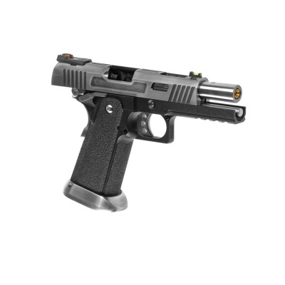 Pistola Airsoft GBB WE Hi-Capa 4.3 Force Full Metal Prateada - fotografia 3