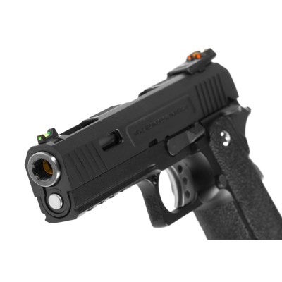 Pistola Airsoft GBB WE Hi-Capa 4.3 Force Full Metal Preta - fotografia 4