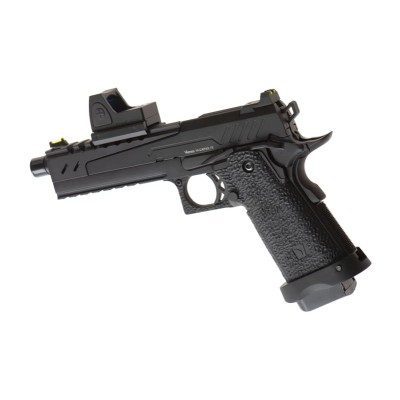 Pistola Airsoft GBB Vorsk Hi-Capa 5.1 Split Slide + BDS Preta - fotografia 2