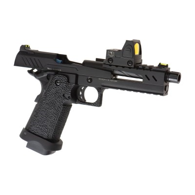 Pistola Airsoft GBB Vorsk Hi-Capa 5.1 Split Slide + BDS Preta - fotografia 3