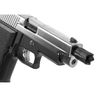 Pistola Airsoft GBB WE P226 Virus Full Metal Bicolor - fotografia 6