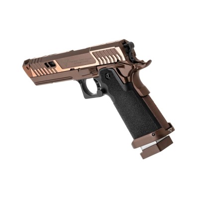 Pistola Airsoft GBB Taran Tactical SV0100 2011 Sand Viper Full Metal Preta - fotografia 2