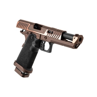 Pistola Airsoft GBB Taran Tactical SV0100 2011 Sand Viper Full Metal Preta - fotografia 3