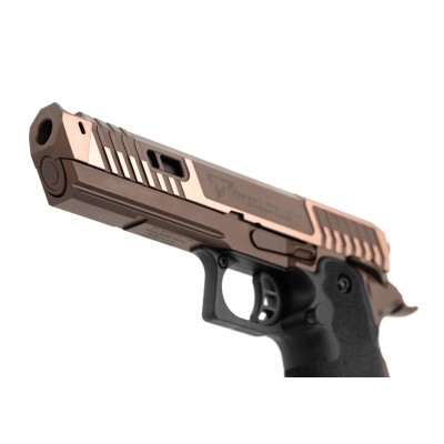 Pistola Airsoft GBB Taran Tactical SV0100 2011 Sand Viper Full Metal Preta - fotografia 4
