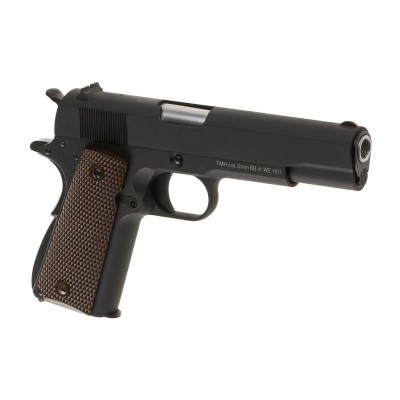 Pistola Airsoft GBB CO₂ WE M1911 Full Metal Preta - vista do produto