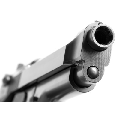 Pistola Airsoft GBB WE M9 V2 Full Metal Prateada - fotografia 6